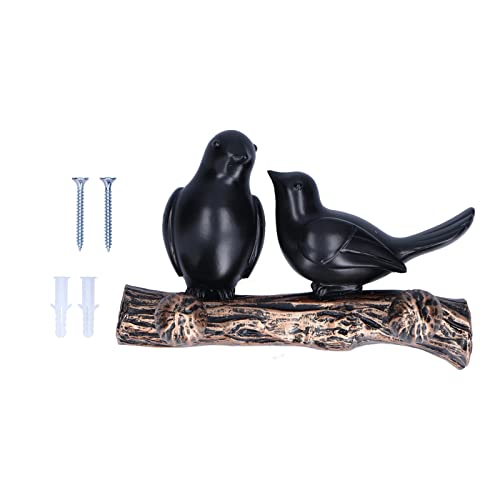 Tyenaza Bird Wall Hooks, Coat Hook Resin Bird Key Hanger