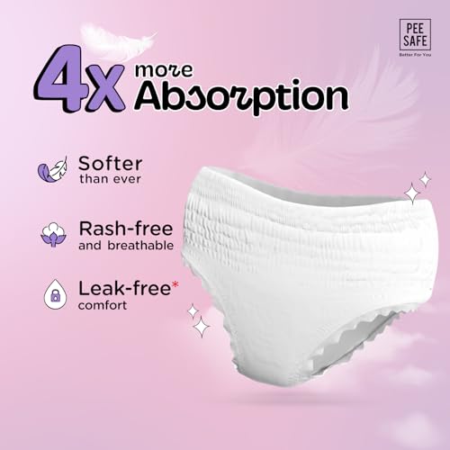 Image of Pee Safe Comfort Period Panties XXL-XXXL | 8 Panties | Seamless Fit | 360 leakage protection | Heavy flow | Comfortable & Soft | 12 hr protection | Rash free & toxin free