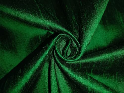 Soie Dupioni vert émeraude pour créer des robes de soirée sur mesure