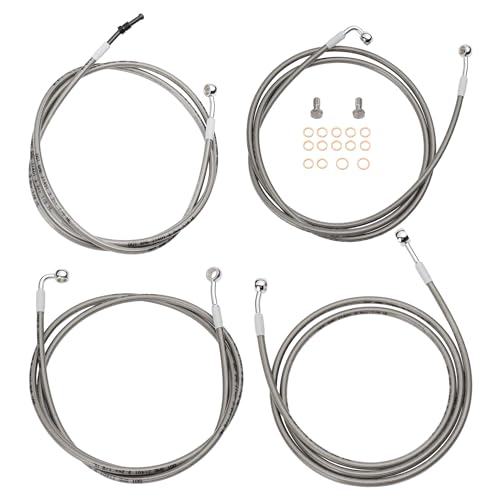 Cables de embrague para Harley Road King y líneas de freno 14-16 pulgadas ABS 2