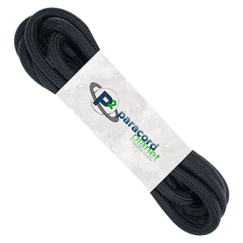 Paracord Planet para-Max Paracord 3,000 LB Tensile Strength & 5/16 Inch Diameter - Great for Towing, Hunting, Outdoor Activities and More - Black, 10 FT (Hank)