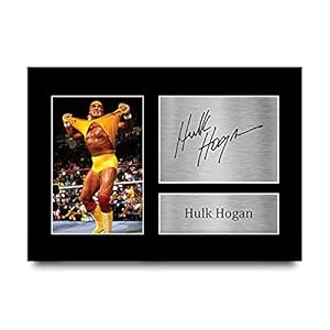 HWC Trading Hulk Hogan Signed Autograph Printed A4 Wwe Wwf Wrestling Print Image Photo Ads