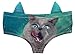 Babalet Women's 3D Funny Animal Look Underwears Sexy Naughty Briefs with Cute Ears (Lick Stick, Large)