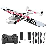 ✈ 【El producto incluye】: 1* Avión RC, 1* control remoto, 2* batería, 4* Hélice, 1* Cable de carga, 1* Manual de uso.