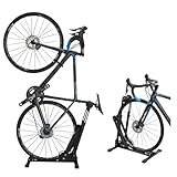 GORIX(ゴリックス)自転車 スタンド 縦置き 横置き 1台 屋内 倒れない ロードバイク / 3点支持構造 /省スペース/L字 /20-29インチ対応 室内 サイクルスタンド ミニベロ クロスバイク mtb スチール製自立スタンド (GX-VST01)