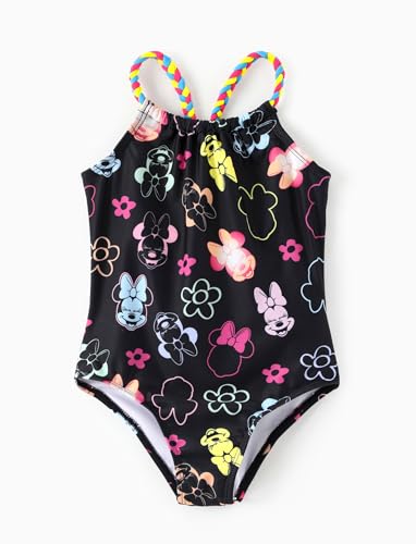 Image of Disney Stitch Marvel Frozen Elsa Girls Swimsuits UPF 50+ One Piece Bathing Suits Sport Summer Swimwear for Kids Size 3-13Y