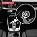 BETTERHUMZ Engine Start Button Sticker Carbon Fiber for Audi A3 8Y A6 4K C8 A7 4K8 Q5 S6 2020-2025 Control Knob Decor Interior Accessories (Black)
