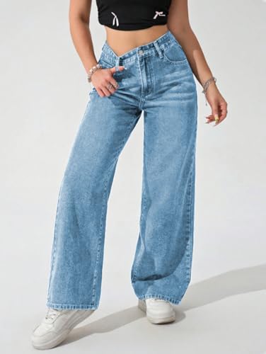 Image of Ben Martin Baggy Jeans for Women || Women,s Loose Jean Pants || Oversized Jean's for Women's || Wide Leg Jean,s for Woman || Casual Jins for Woman's || Loose Jin Pant for Woman,s 2-BM-JJ33