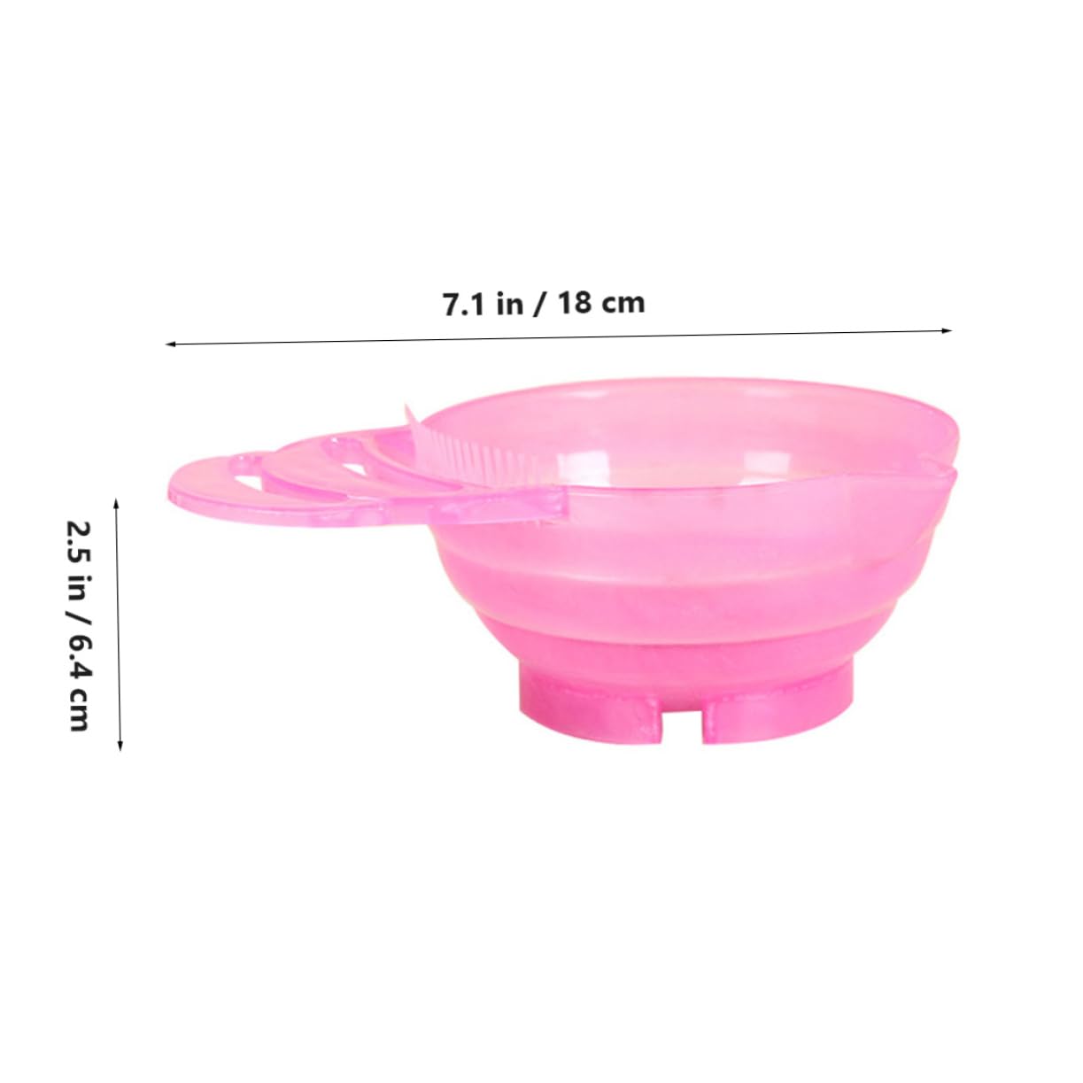 Ipetboom 2sets 3pcs Hair Dye Bowl with Handle Plastic Tinting Bowl for Salon Dyeing Random Color Mixing Tool for Hair Coloring Random Color 3pcs*2