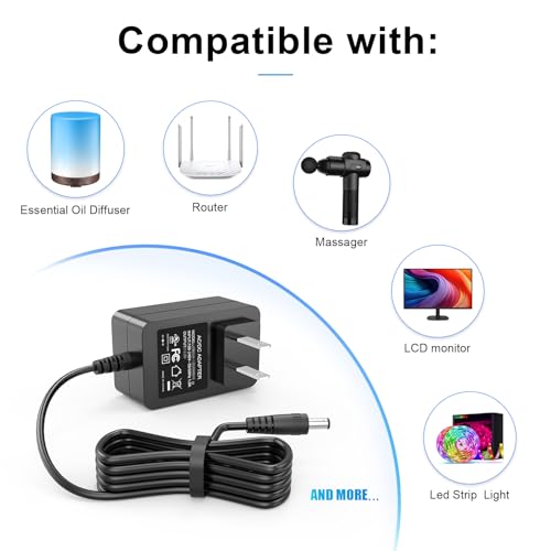 Image of 24V 1A DC Power Supply, 100-240V AC to DC 24V 1A Power Adapter UL Listed