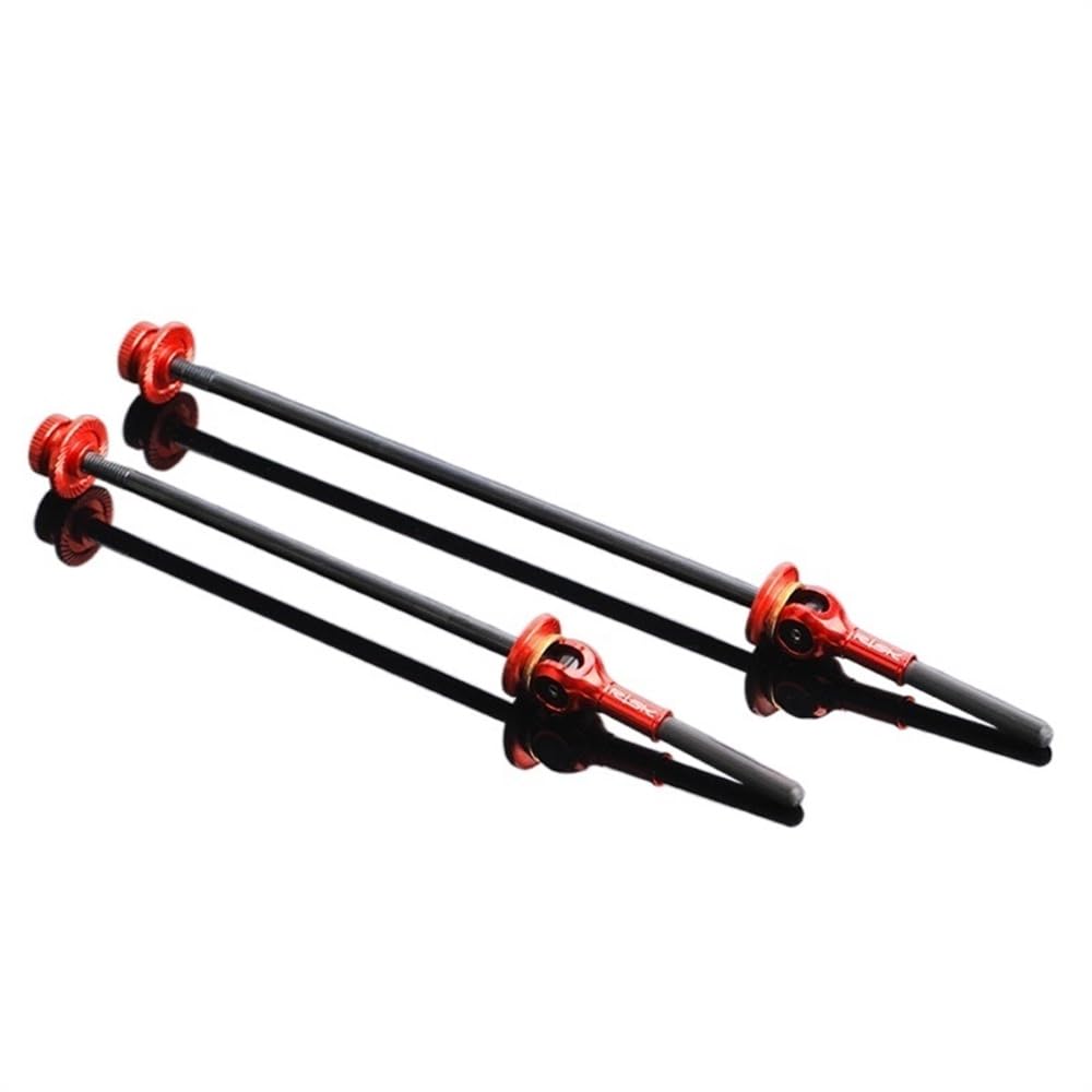 Serrages rapides en titane pour vélo de route et VTT haute performance rouge