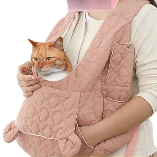 キャリーバッグペット ポケット付き ペット用 郊游 プレゼント お出かけ便利 避?背包 バッグリュック 犬猫兼用 猫キャリーバッグ バッグ 最新型 改良 携帯やすい おしゃれ かわいい お洒落 Free Size