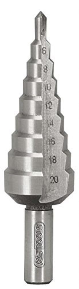 KS Tools 330.2211 Foret étagé HSS pour tôles de 4 à 12 mm | Foret étagé HSS pour tôles, 4 à 12 mm, acier HSS