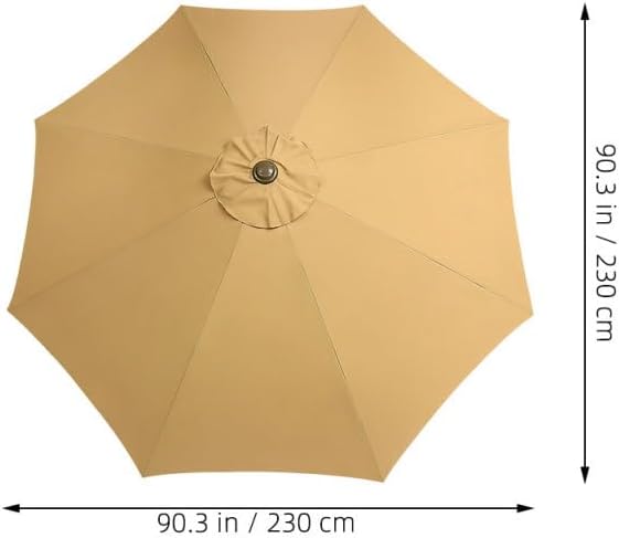 Homoyoyo 5ft Replacement Patio Umbrella Canopy Top, 2.7m Outdoor Fabric Canopy for 8 Ribs Umbrellas, Durable Polyester Replacement for Garden and Yard BananaUmbrellas, Easy to Install Sunshade Cover image 5