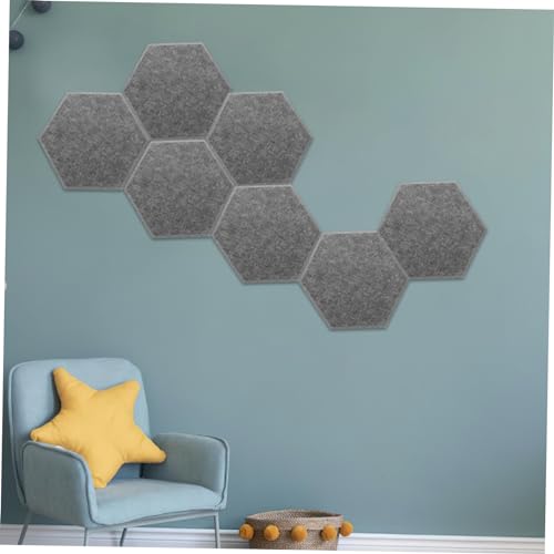 Levemolo 8 piezas Paneles Absorbentes de Sonido para Tratamiento Acústico Paneles de Fieltro Profundo Aislamiento Acústico Fácil Instalación para Estudios en Casa y Salas de Juegos miniatura 5