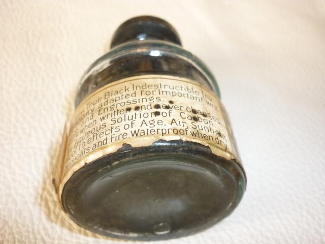 美品1950年代米国製◆HIGGINS（ヒギンズ）ラベル・コルクふた付きインク瓶 Amazon.co.jp: □ 1950年代 米国製HIGGINS（ヒギンズ） HIGGINS