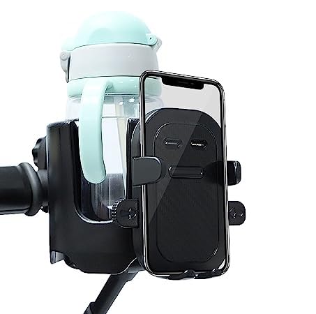 Porte-gobelet Universel Pour Poussette - Support Téléphone Pour Vélo, Chaise, Chariot - Accessoire Bébé Polyvalent