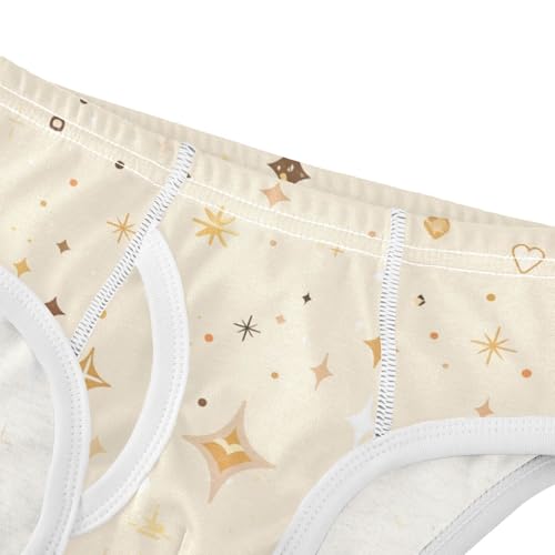 Beige Sparkling Glitter Toddler Boys Comfort Kids Underwear Breathable Children Panties4
