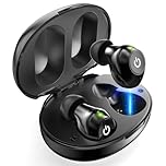 Rechargeable Hearing Aids for Seniors, Invisible In-Ear Design, Digital Noise Reduction for Clear Conversations & TV, 80H Battery with Charging Case, Easy Control for Mild Hearing Loss - Black