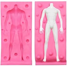 3D Human Body Silicone Clay Mold, Large Human Sculpture Polymer Mold Full Body Mold for Polymer Clay Craft Large Man Body