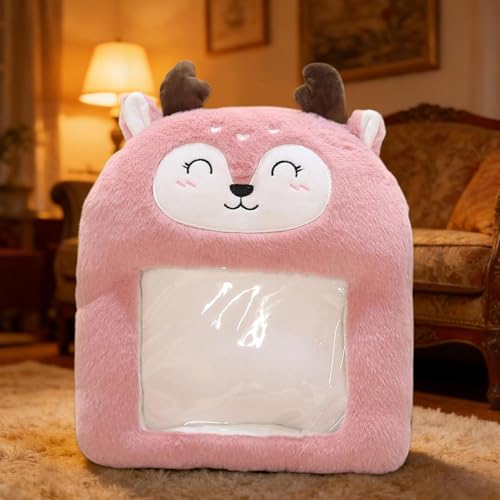Chauffe-mains avec rembourrage confortable, coussin peluche mignon de lit - 7