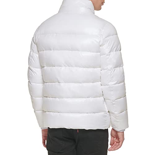 Image of GUESS Men's Midweight Logo Oversized Zip Puffer