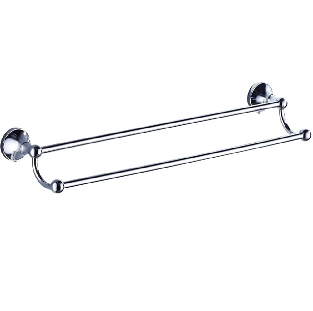 Toallero doble para baño de acero duradero con doble barra de colgado