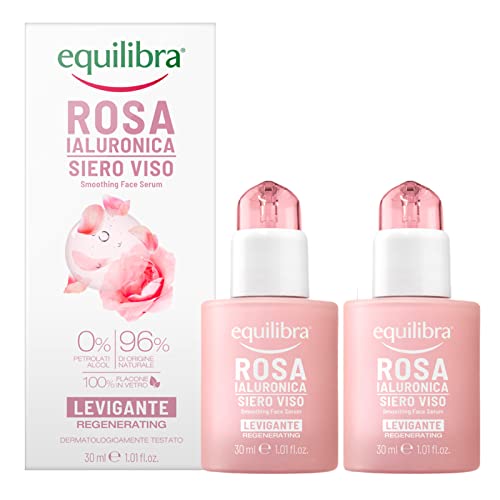 2x Equilibra Rosa Ialuronica Siero Viso Levigante