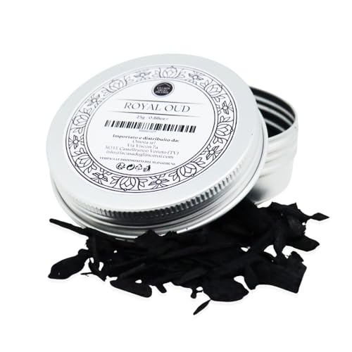 La Casa Degli Incensi - Bakhoor Oud Royal [25g] Premium Oud Holz Intensiver Arabischer Duft Zum Verbrennen Auf Kohle Langanhaltende Duftwirkung Für Zuhause Und Textilien