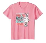 Looney Tunes Vintage Bugs Bunny Camiseta, Niños, Rosado, 6 años