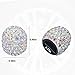 ZATUX Bling Tire Valve Stem Caps 4 Pack Universal Handmade Crystal Rhinestone Chrome Car Valve Stem Covers Bling Car Accessories for Car, SU-V, Truck, Bike and Motorcycle (AB Colorful)
