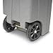 Toter 25532-R1129 Residential Heavy Duty Two Wheeled Trash Can, 32 gallon, Graystone