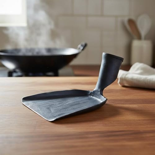 Wok predolo con cabeza forjada a mano 30 cm miniatura 3