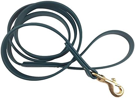 Overdrive K9 5/8" BioThane Standard Leash Super Heavy (3Ft, Hunter Green)