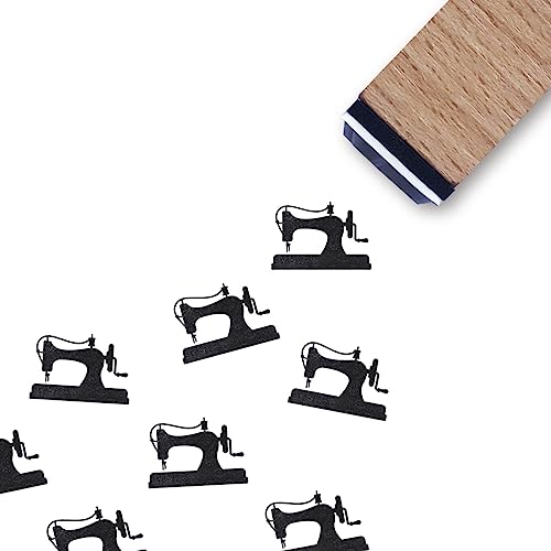 Sewing Machine Rubber Stamp, 3/5 Inch Small Mini Stamp for