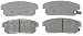 ACDelco 14D900M Advantage Semi-Metallic Rear Disc Brake Pad Set with Wear Sensor