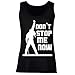 lepni.me Camisetas sin Mangas para Mujer Don't Stop me Now! Camisas de Abanico, Regalos de músicos, Ropa de Rock (Large Negro Multicolor)