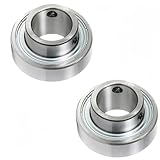 DEEG 2 PCS CSB205-16 1' Bore Insert Bearing YA100RR FHSR205-16 with Set Screw Lock 1' x52mm CSB205 16 for...