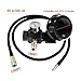 HSOKEW HPA Regulator, Paint Ball CO2 Regulator, Black, Copper + Aluminum, Globe Valve, Paintball Regulator, Regulator