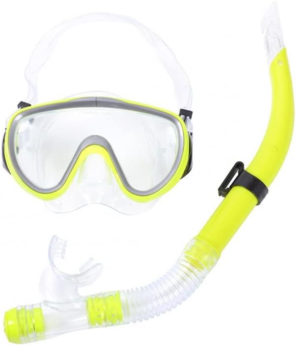 Professional Diving Mask Snorkels Set Waterproof Goggles Glasses Easy Breath Tube Set Diving Equipment Black one Size