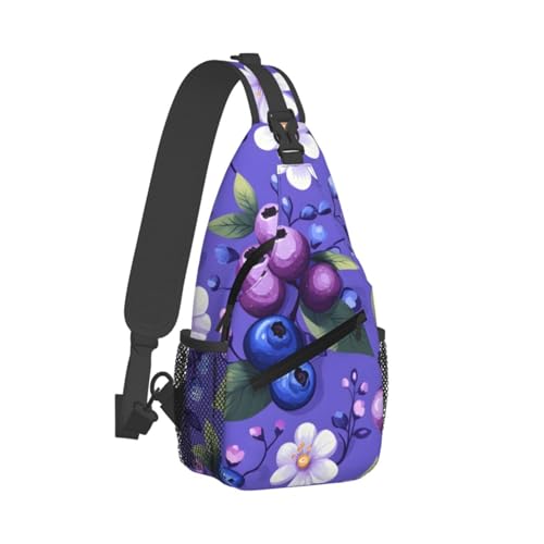 Bolso tipo Sling Azul para Hombre y Mujer miniatura 2