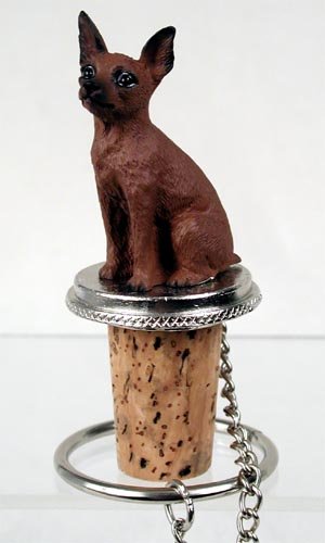 Conversation Concepts Dog Wine Bottle Stopper | Miniature Pinscher Cork