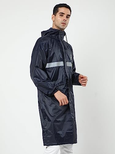 Image of VROJASS Rain Coat for Men 100% Waterproof Polyester Top for Rainy Season Pack of 1(VRORLC-NB-M)