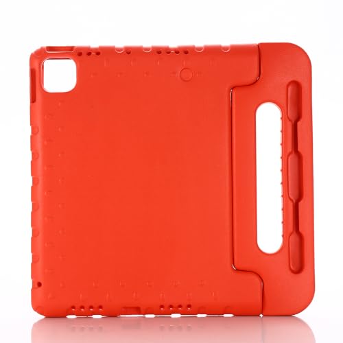 Coque iPad Pro 11 M4 rouge antichoc idéale pour les trajets et enfants