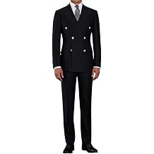 Erkek Kruvaze Tak m Elbise,  ift S ra D meli, Klasik Kesim, Resmi Giyim, Slim Fit