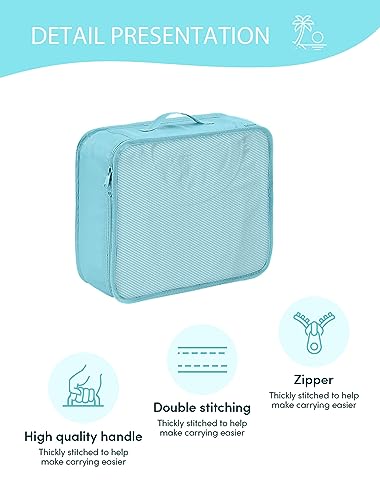 Dimj Packing Cubes For Suitcase Organizer Bags Set For Carry On Suitcase Lightweight Packing Cubes For Travel Cubes For Luggage With Large Toiletries Bag thumb #4