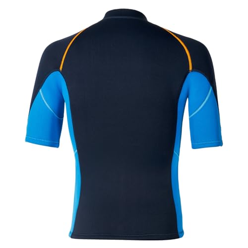 Camiseta térmica de natación para hombre de neopreno 1.5mm, manga corta, protector contra erupciones miniatura 4