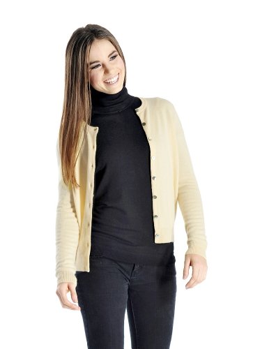 Image of Cashmere Boutique Women's Pure Cashmere Button Cardigan