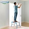 Loyoda Work Platform 600 Lbs, Folding Step Stool with One-Touch Automatic Fold, 3 Height Adjustment Step Platform, Perfect for RV Cleaning, Home Painting and Reaching High Places, Standard