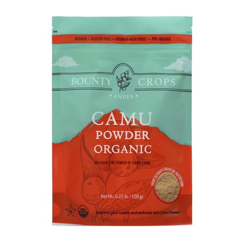Bounty Crops Organic Camu Camu Powder (3.5 oz 100 gr) High Vitamin C Non-GMO Gluten-Free Superfood